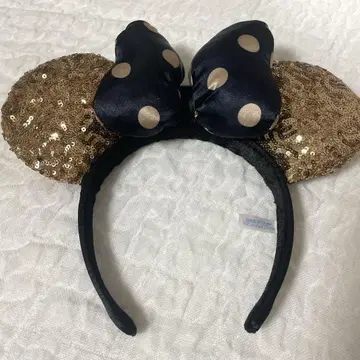 Disney 미니 도트 골드 머리띠