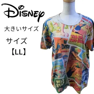 빅 사이즈 레어 Disney 포토 디자인 올 패턴 티셔츠 도날드 LL