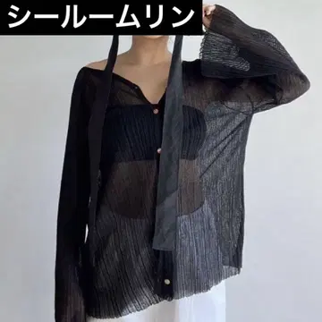 searoomlynn Light 시어 랜덤 RIB 가디건