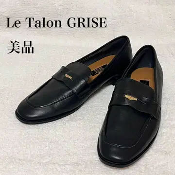새상품급 [ Le Talon GRISE ] 24 cm 로퍼 블랙 가죽