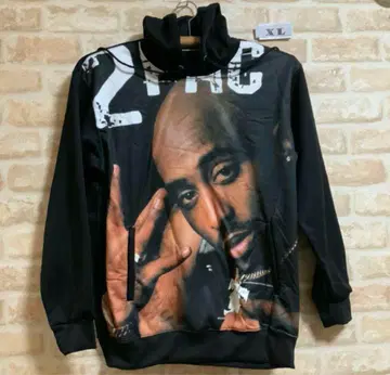 2Pac 프린트 후드티 XL 사이즈 블랙