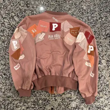 핑크하우스 블루종 봄버 자켓 MA1