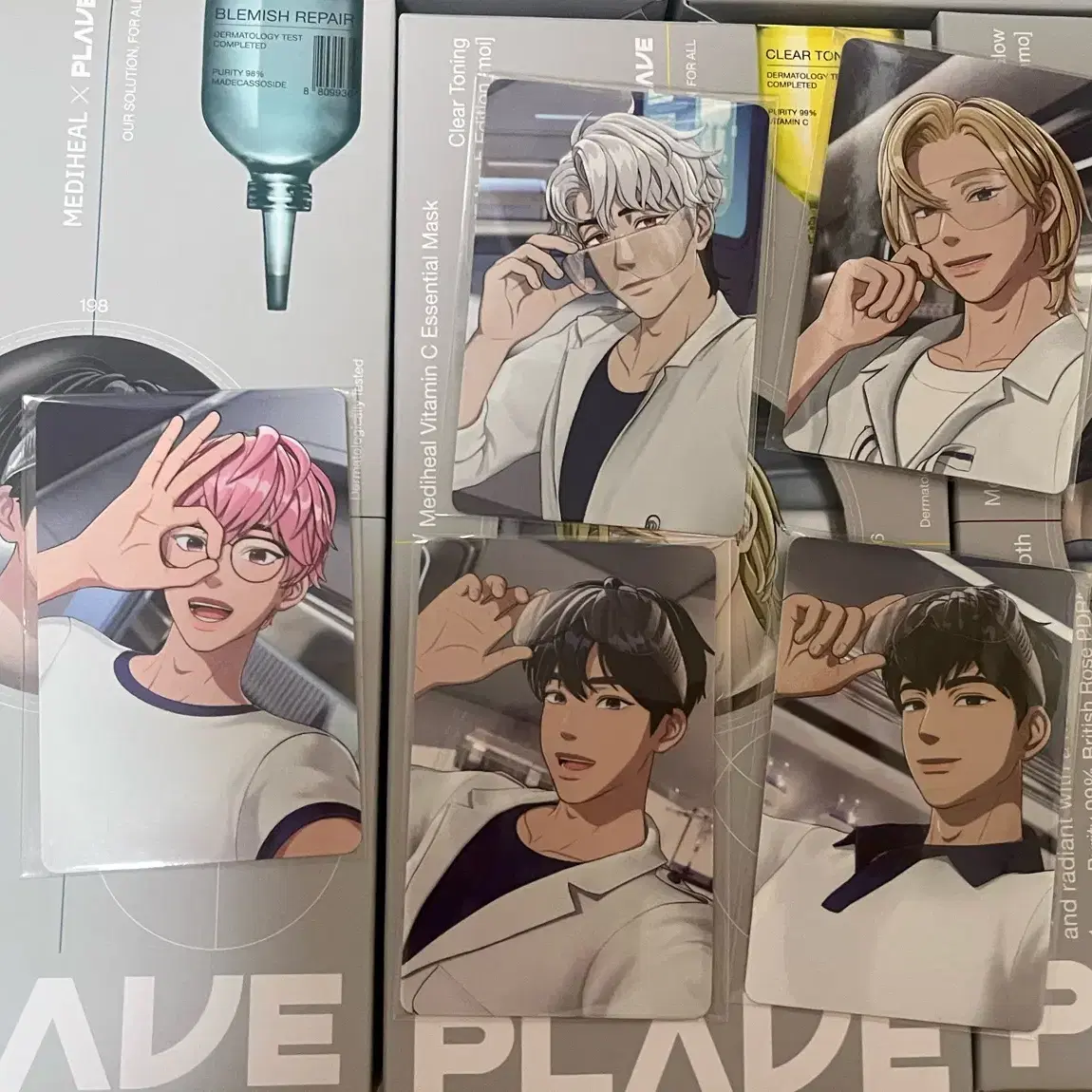 PLAVE mediheal 購入特典 mmmm アクリルキーリング 5点コンプ PLAVE mediheal 購入特典 mmmm アクリルキーリング 5点コンプ