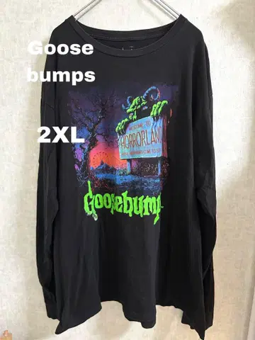 구제 의류 GOOSEBUMPS 몬스터와 비밀의 서 영화 무비 T셔츠 L