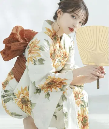 Dita 유카타 [ 여름빛 해바라기 가락 ]