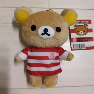 리락쿠마 럭비 일본 대표 봉제 인형 키링