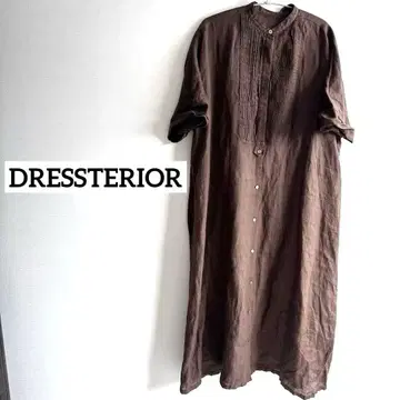 세일 DRESSTERIOR 셔츠 원피스 라미 턱 원피스 린넨