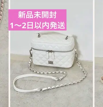 퀼팅 숄더 미니 백 WHT 화이트 WHITE 화이트