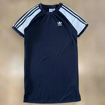 adidas 원피스 반팔 트레포일 로고 구제 블랙 XS 사이즈