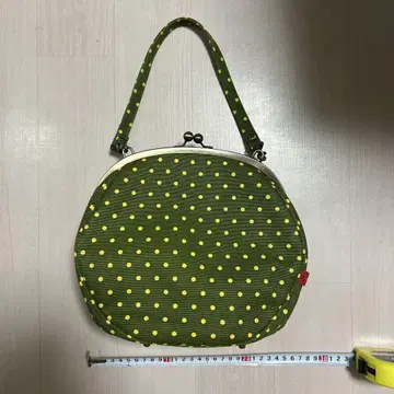 물방울 패턴 가마구치 백