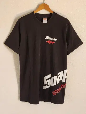 90년대 스냅온 레이싱 티셔츠 후르츠 소매 싱글 빈티지 snapon