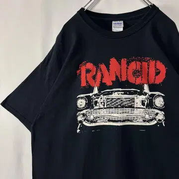 랜시드 밴드 티셔츠 펑크 XL 사이즈 RANCID 구제 의류 블랙