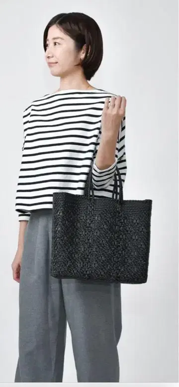 레트라멜카도 바스켓백 MERCADO BAG - ROMBO - Black