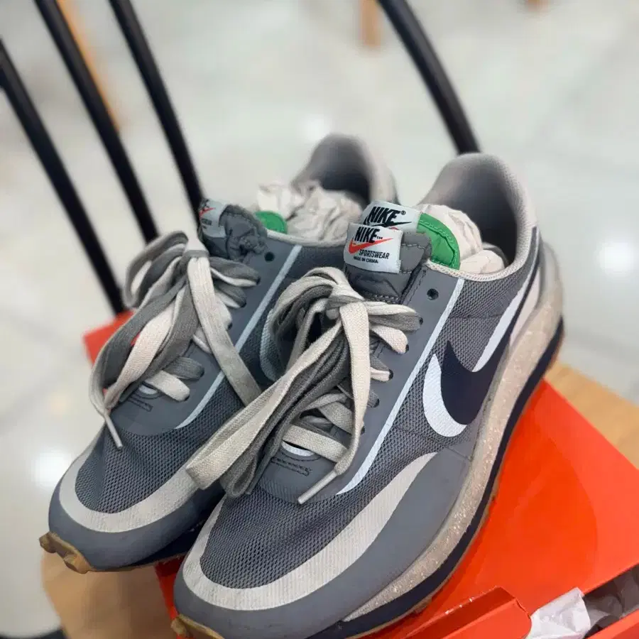 Nike x Sacai Clot LD Waffle Cool Grey, size 270.