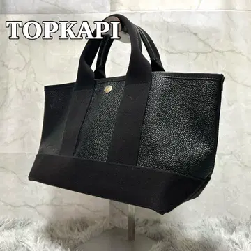 미사용 새상품급 TOPKAPI Breath 토트백 블랙 가죽