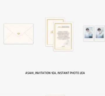 treasure invitation&instant photo set