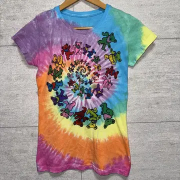 90s Grateful Dead 스파이럴 데드 베어 댄싱 베어