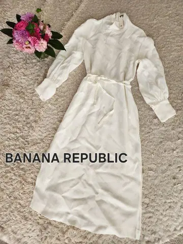 BANANA REPUBLIC 화이트 롱 원피스 S