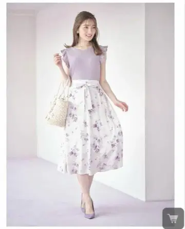 tocco closet 꽃무늬 슬리브리스 원피스