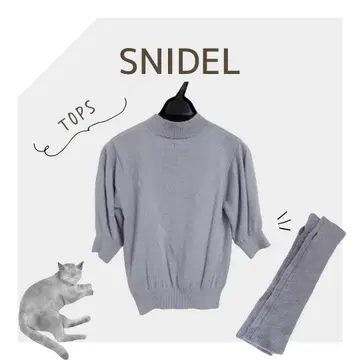 SNIDEL * 암워머 니트 풀오버