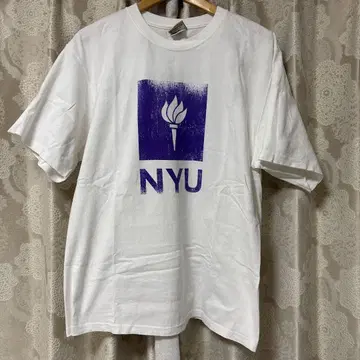 미국제 Goodwear NYU 티셔츠 L 사이즈 화이트