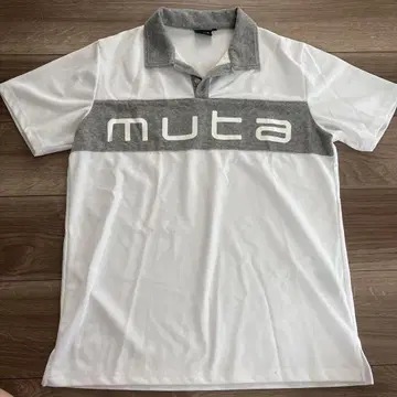 muta 화이트 피케 셔츠