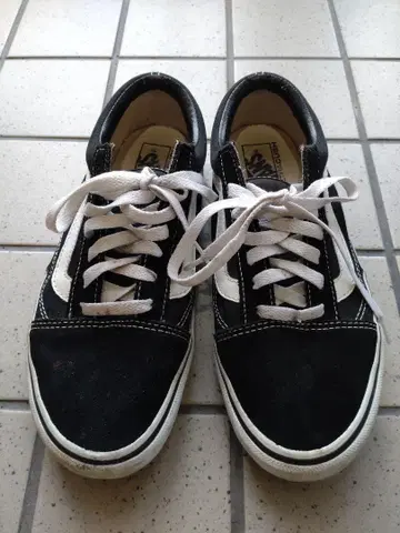 VANS 반스 올드스쿨 26cm 화이트 x 블랙