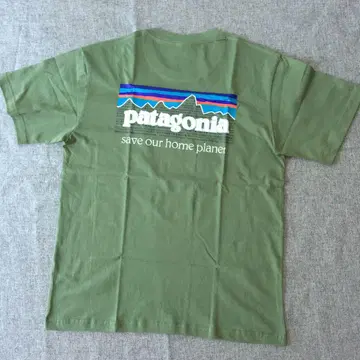 patagonia 파타고니아 티셔츠 남성용 M 사이즈 그린 새상품급