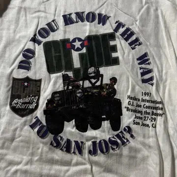 90s G.I.joe graphic photo promo T shirt