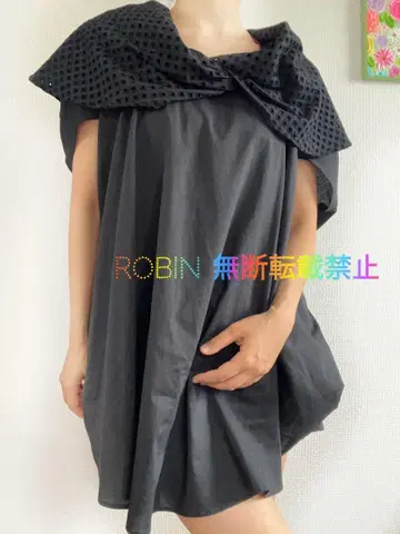 최근 모델 비어즐리 린넨 혼방 스캘럽 레이스 루즈핏 풀오버