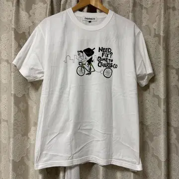 CHARI&CO 자전거 프린트 티셔츠 M