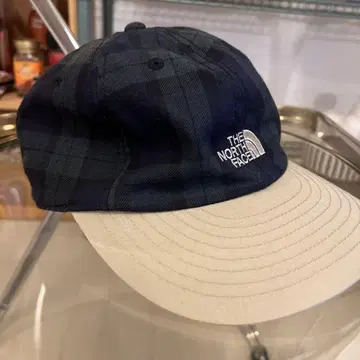 THE NORTH FACE 체크 무늬 캡 네이비 남성용 여성용