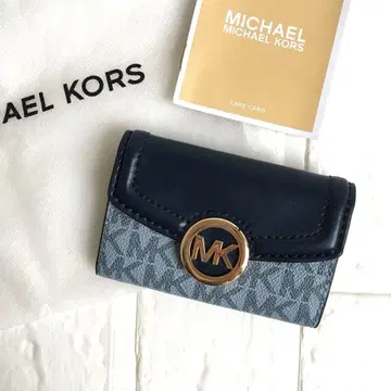 새상품 마이클코어스 MICHEAL KORS 시그니처 블루 키케이스