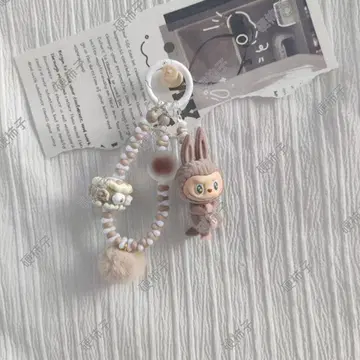 LABUBU 봉제 인형 키링 스트랩