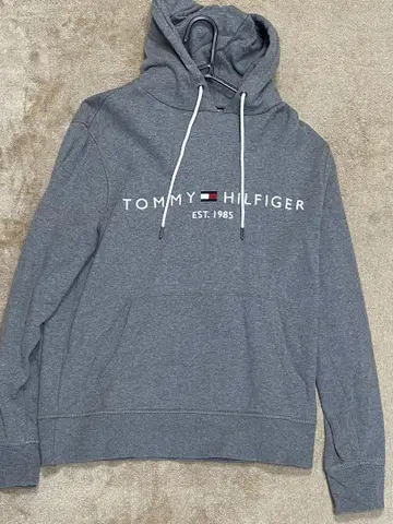TOMMY HILFIGER 그레이 후드티 사이즈 XL
