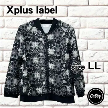 Xplus label 엑스플러스 라벨 꽃무늬 블루종