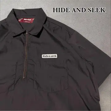 새상품급 HIDE AND SEEK Half Zip Shirt L