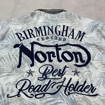Norton 린넨 셔츠 보태니컬 무늬