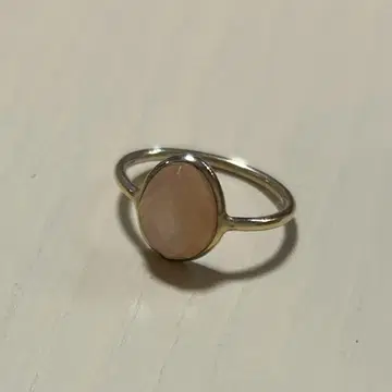 핑크 문스톤 반지 SV925 11호