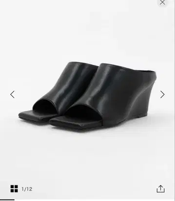<MARW UNITED ARROWS> 스퀘어 웨지솔 샌들