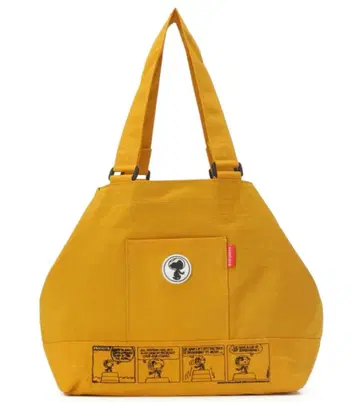 스누피 zucchero 콜라보 PEANUTS 패턴 자수 토트백