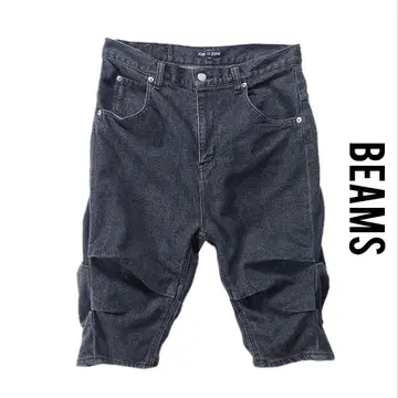 BEAMS 살렐 하프 데님 팬츠 일본제