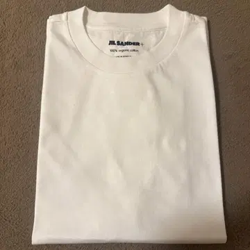 JIL SANDER+ 화이트 티셔츠 100% 오가닉 코튼