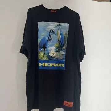 [고품질] HERON PRESTON 오가닉 코튼 T셔츠