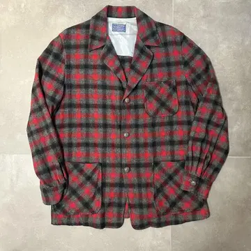 50s pendleton 펜들턴 옴브레 체크 테일러드 빨간색