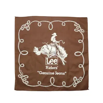 데드스탁 80년대 LEE Lee RIDERS 라이더스 반다나 브라운