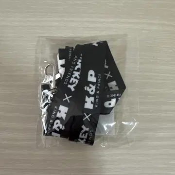 King & Prince Mickey Mouse 로고 스트랩 블랙