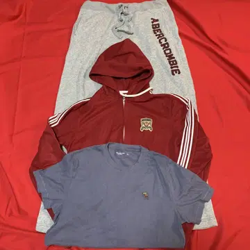 Abercrombie & Fitch 후드티 & 팬츠 & T셔츠 3세트