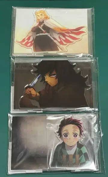 귀멸의 칼날 Ufotable 장면 사진 그대로 아크릴 스탠드 세트