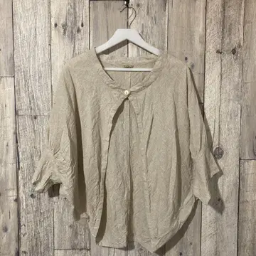 Rukmani 여성용 볼레로 아이보리 면마 혼방